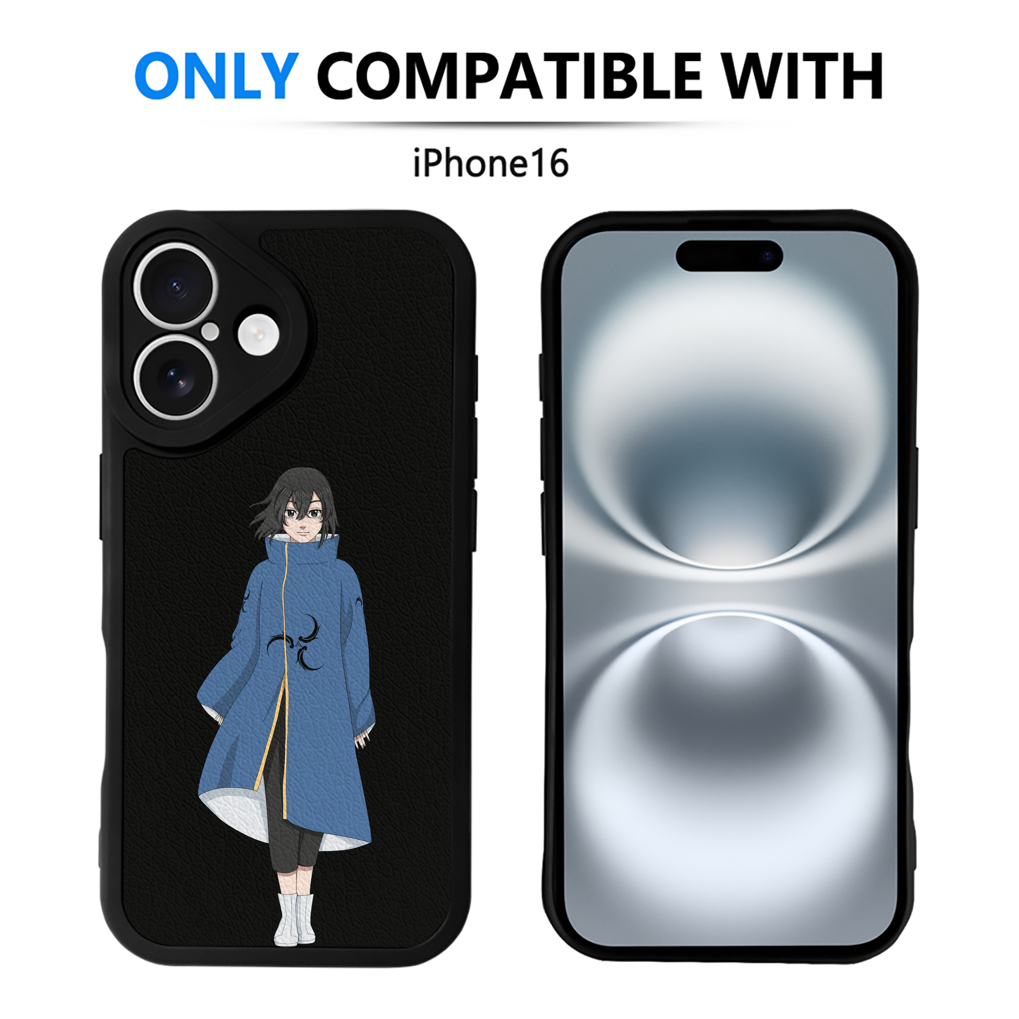 （画像用） 東京リベンジャーズ Tokyo Revengers 【iPhone 16シリーズ対応】シリコンスマホケース（レザー調） 材質：シリコン